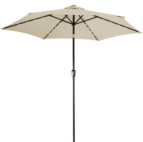 Deuba Umbrela de soare LED Miami Ø270cm - bej