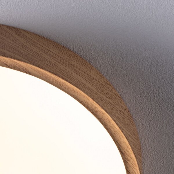 Paulmann Tega plafonieră LED IP44 CCT lemn, Lemn, Baie, Plastic, Modern