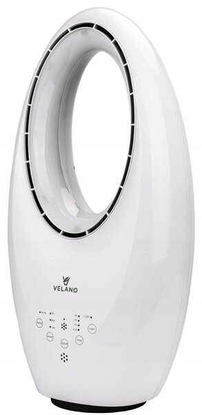 Ventilator fără palete cu iluminare din spate cu LED și telecomandă