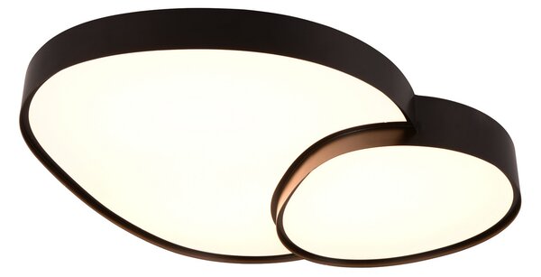 Trio Lighting Plafonieră cu LED Rise, negru, 77 x 63 cm, CCT, reglabilă, reglabil, Negru, Camera de zi / sufragerie, Metal, Modern
