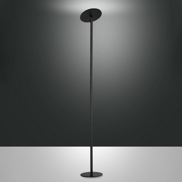 Fabas Luce Regina Lampadar LED, negru, CCT, dimabil, înălțime 180 cm, reglabil, Negru, Camera de zi / sufragerie, Metal, Modern