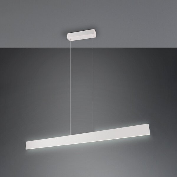 Trio Lighting Galway LED lampă suspendată, gri deschis, sus/jos, CCT, metal, reglabil, Gri, Camera de zi / sufragerie, Metal, Modern