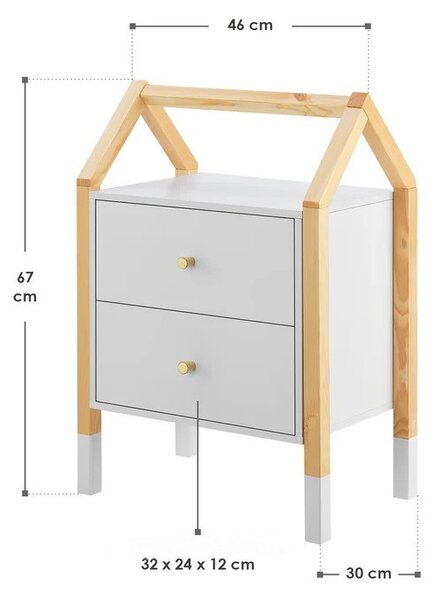Juskys Noptieră pentru copii Enny