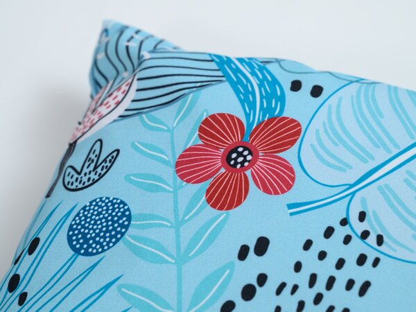 Perna de exterior FLORILO 45x45 cm, albastru