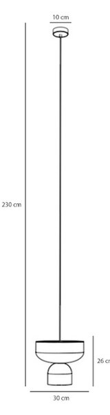 ALDEX Lampă suspendată Api, galben/albastru, Ø 30 cm, metal, reglabil, Multicolor, Camera de zi / sufragerie, Metal, Modern