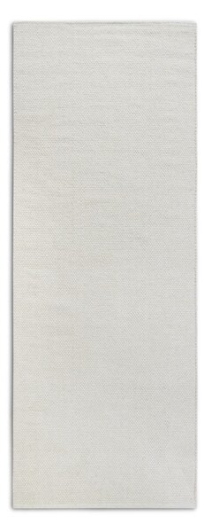 Covor tip traversă crem țesut manual din amestesc de lână 80x200 cm Pradesh Natural White – Elle Decoration