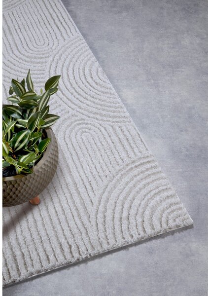 Covor tip traversă crem 80x240 cm Chappe Cream White – Elle Decoration