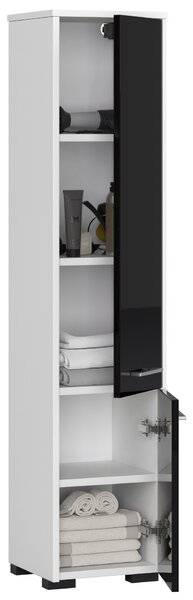 Dulap de baie Farid TYP4 (Negru lucios). Promo -20%. 1069850