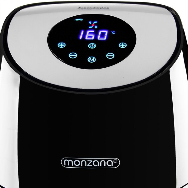 Deuba Cuptor cu aer cald FRYER 1 negru - 9 in 1 cu ecran tactil 1485 W 3,6 l