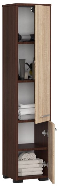 Dulap de baie Farid TYP4 (wenge + Stejar sonoma). Promo -17%. 1069768