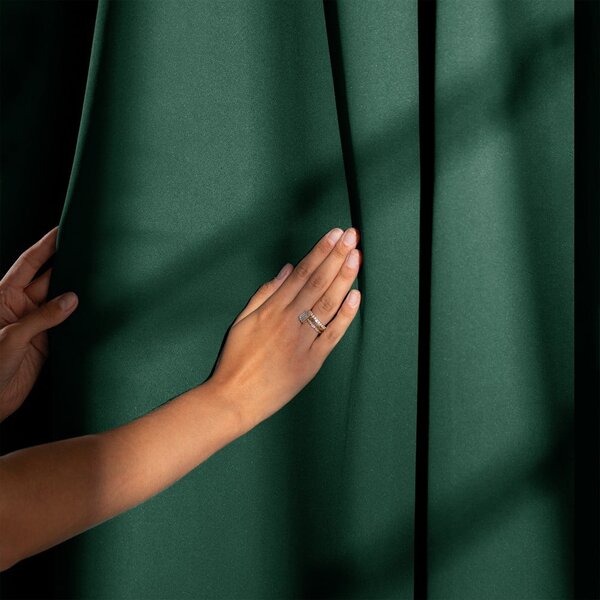 Draperie verde-închis dimout (semi-opacă) 140x175 cm Kierra – Restilo