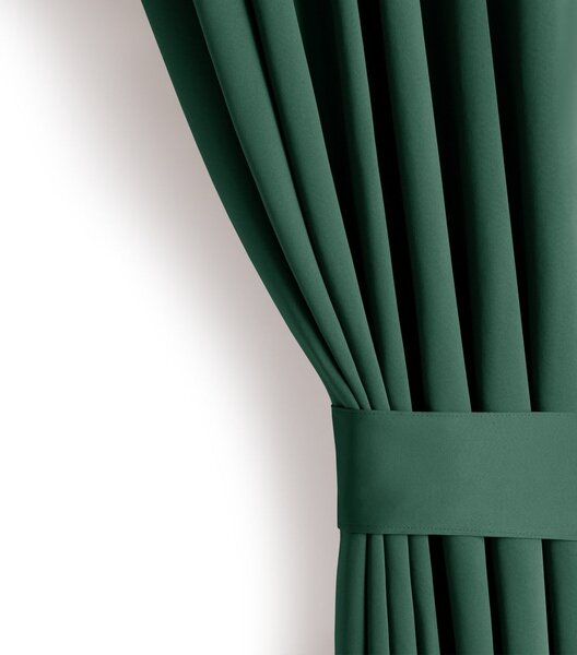 Draperie verde-închis dimout (semi-opacă) 140x175 cm Kierra – Restilo