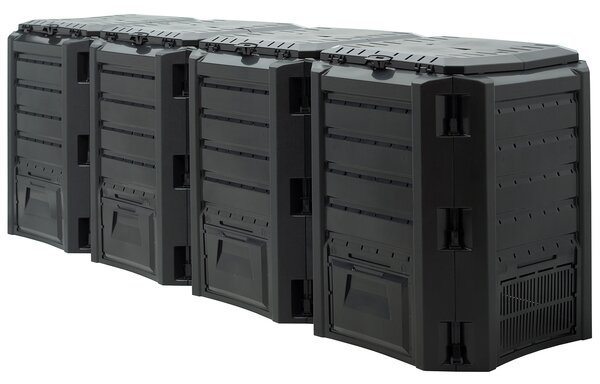 Deuba Compostor 1600 L - negru