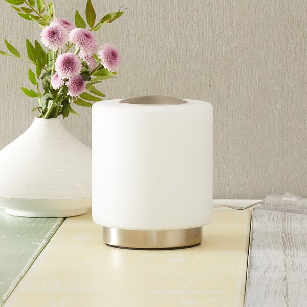 Fabas Luce Lampă de masă Simi dimabilă cu funcție tactilă, reglabil, Alb, Camera de zi / sufragerie, Metal, Modern
