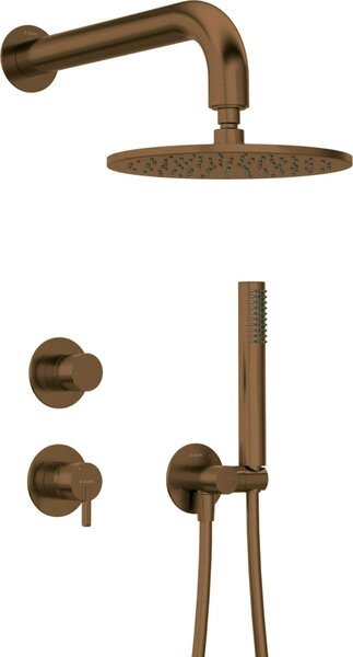 SILIA – Set de duș cu montare îngropată Finisaj: Bronz periat (NQS_C9YK)