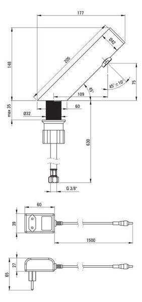 SENSE – Baterie cu Senzor, Fără Contact Direct, BQR_P28V Oțel Lustruit