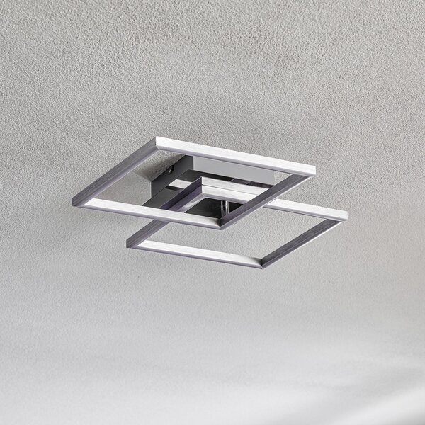 Briloner 3210-018 plafonieră LED rotativă, reglabilă, reglabil, Gri, Camera de zi / sufragerie, Metal, Modern