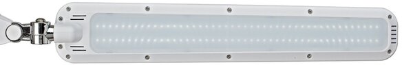 Maul Lampă de masă cu LED MAULcraft, alb, 52 cm, bază clemă, dimabil, reglabil, Alb, Studiu / Birou, Plastic, Modern, Corpuri de iluminat cu clemă / cu fișă