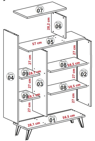 Raft Ferdinand (Nuc + Galben). 1071847