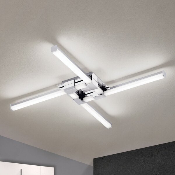 ORION Plafonieră LED baie Argo, 4 becuri, Metalic, Baie, Metal, Modern