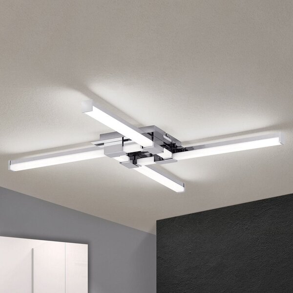 ORION Plafonieră LED baie Argo, 4 becuri, Metalic, Baie, Metal, Modern