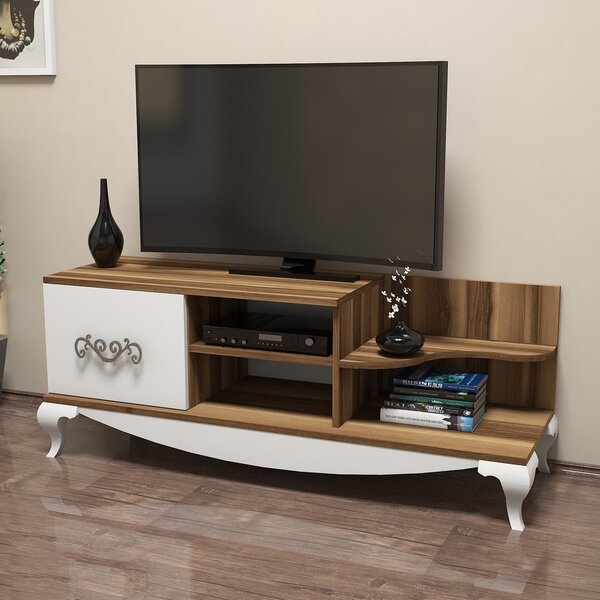 Masă TV/Dulap Soul (Nuc + Alb). 1071874