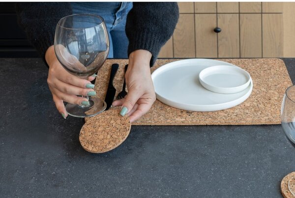 Suport pentru farfurii din plută 30x45 cm Querco – ZicZac