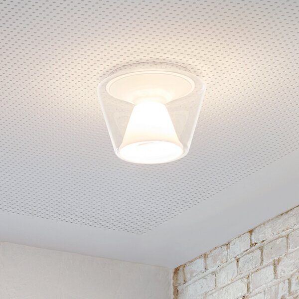 Serien Lighting serien.lighting Annex L plafonieră LED din sticlă, reglabil, Transparent, Camera de zi / sufragerie, Sticlă, Design