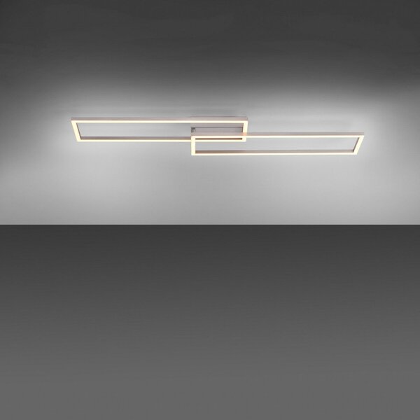 JUST LIGHT. GmbH Plafonieră LED Iven, dimabil, oțel, 92,4x22cm, reglabil, Metalic, dormitor, Metal