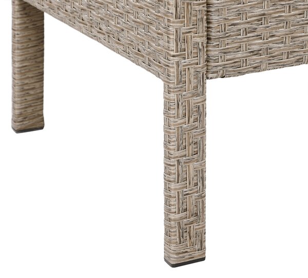 Deuba Set de ratan - crem