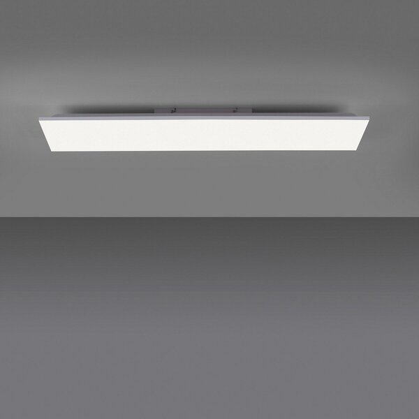 JUST LIGHT. GmbH Plafonieră LED Yukon 100x25cm, RGB/CCT, reglabil, Alb, Camera de zi / sufragerie, Metal, Modern