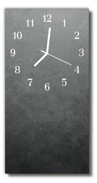 Ceas de perete din sticla vertical Perete marmură gray