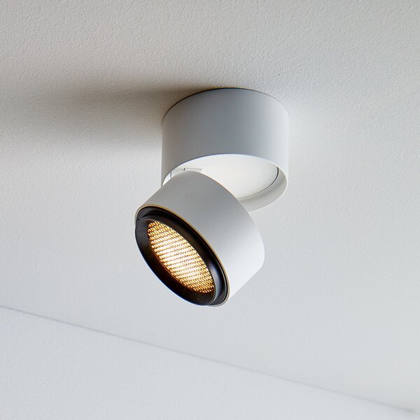 LOOM DESIGN Ray LED spot plafon Ø9.3cm 13W alb, reglabil, Alb, Camera de zi / sufragerie, Metal, Modern