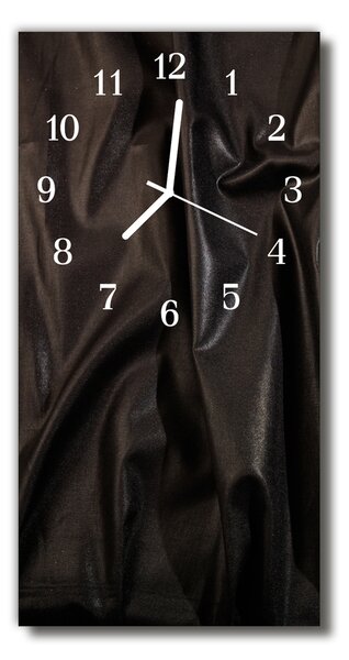 Ceas de perete din sticla vertical Catifea neagra