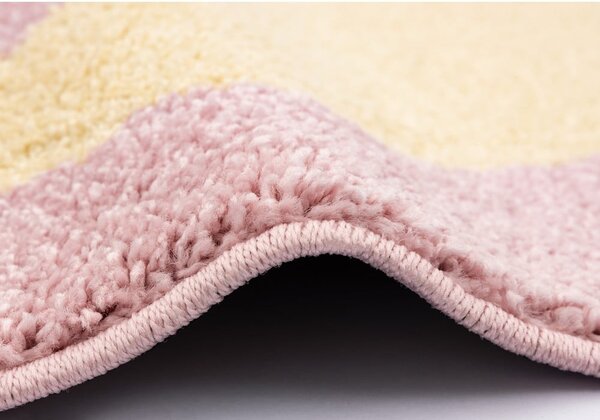 Covor pentru copii galben-roz 120x170 cm Hugsy Vanilla – FD