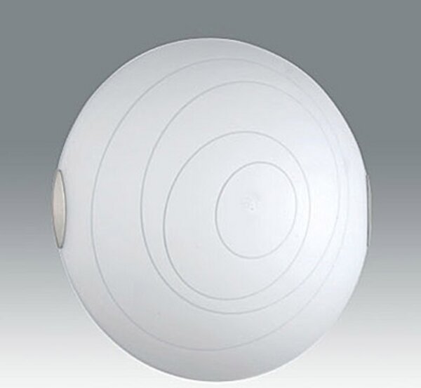 Fabas Luce Plafonieră rotundă KENT alb, reglabil, Alb, Camera de zi / sufragerie, Sticlă, Modern