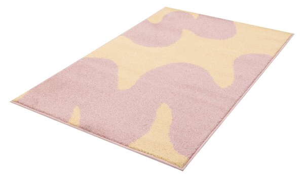 Covor pentru copii galben-roz 120x170 cm Hugsy Vanilla – FD