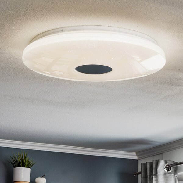 JUST LIGHT. GmbH Plafonieră LED Lavinia cu senzor 60cm, Alb, Hol, Plastic, Modern