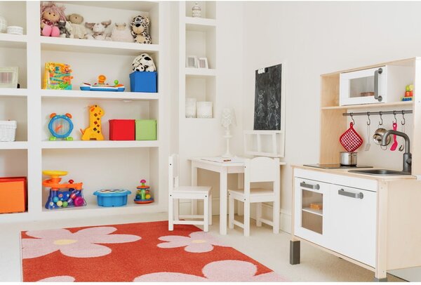 Covor pentru copii roșu-roz 80x150 cm Lolly Coral – FD