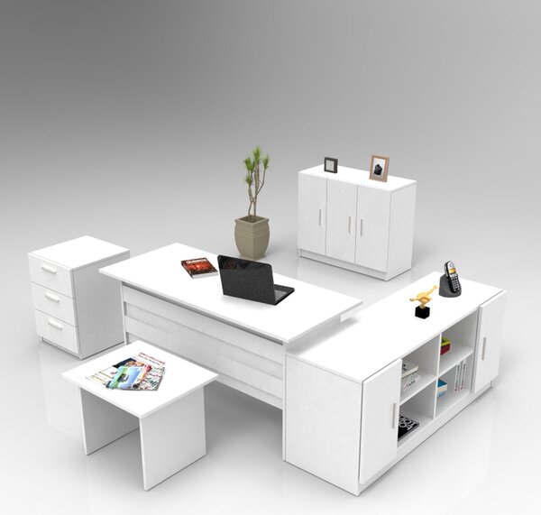 Set pentru birou Vincent 16 (Alb). 1072653