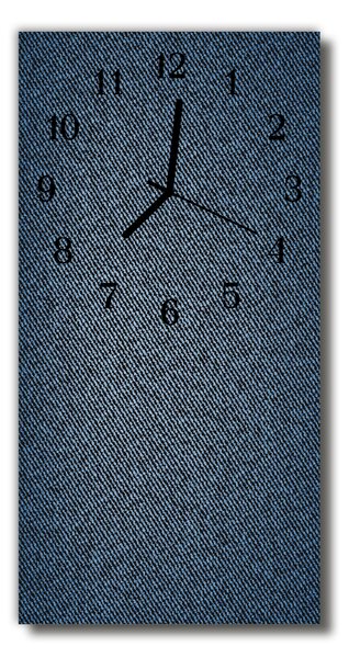 Ceas de perete din sticla vertical Stofa gri