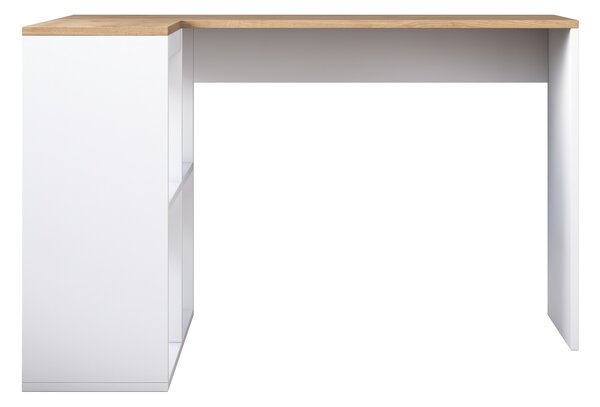 Masă PC Haiti 113 (Stejar + Alb). 1072716