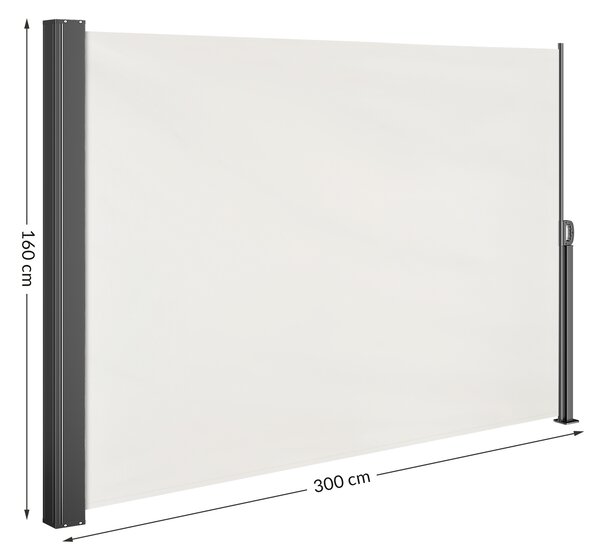 Deuba Markiză laterală Nosara 160x300 cm - crem