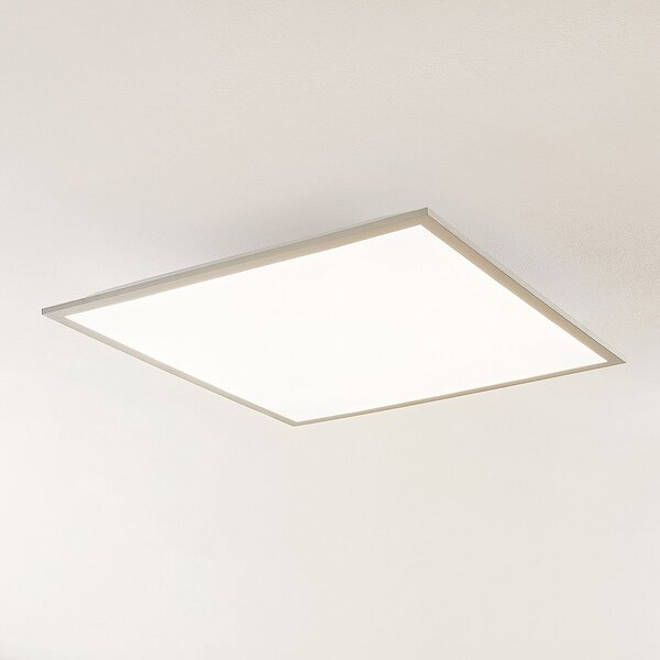 Lindby Panou LED Stenley, 4.000 K, 60 cm x cm, argintiu/alb, Alb, Bucătărie, Plastic, Modern
