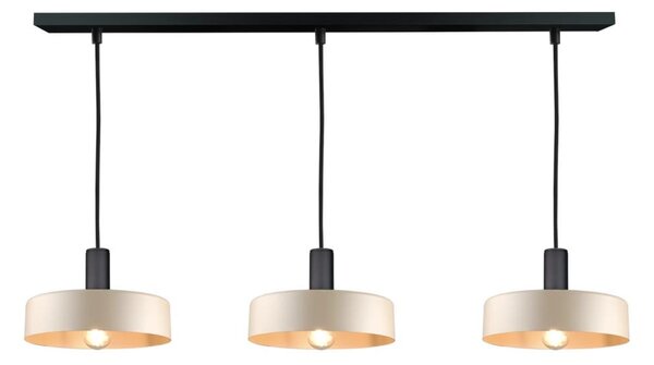 Lustră pe cablu LATTE 3xE27/60W/230V bej/negru