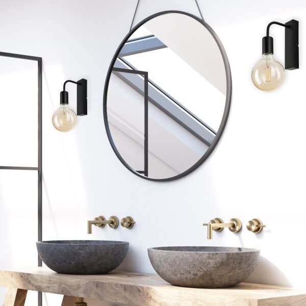 Aplică ASTRID 1xE27/60W/230V negru mat