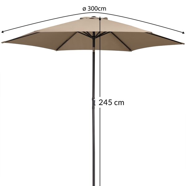 Deuba Floarea soarelui de gradina Ø300 cm - taupe