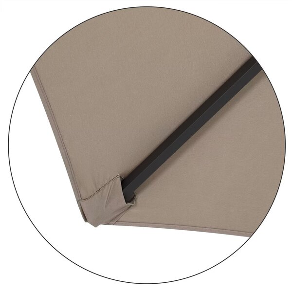 Deuba Floarea soarelui de gradina Ø300 cm - taupe