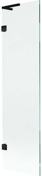 Mexen, Paravan de baie Mexen Lunar L cu 1 aripă 50 x 150 cm, transparent, negru - 897L-050-000-70-00