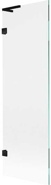 Mexen, Paravan de baie Mexen Lunar L cu 1 aripă 60 x 150 cm, transparent, negru - 897L-060-000-70-00
